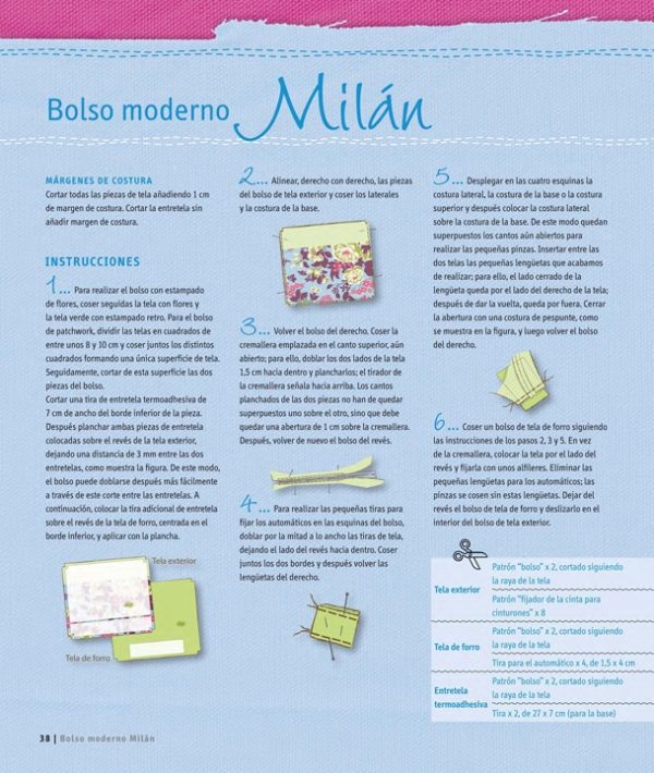 LIBRO NUEVOS BOLSOS DE TELA CON DISEÑOS FANTÁSTICO - Imagen 3